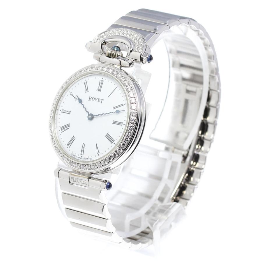 ☆美品 【BOVET】ボヴェ フルリエ K18WG ダイヤベゼル ラグダイヤ D401.1 クォーツ レディース_712845 BOVET（ボヴェ） ☆美品 【BOVET】ボヴェ フルリエ K18WG ダイヤベゼル