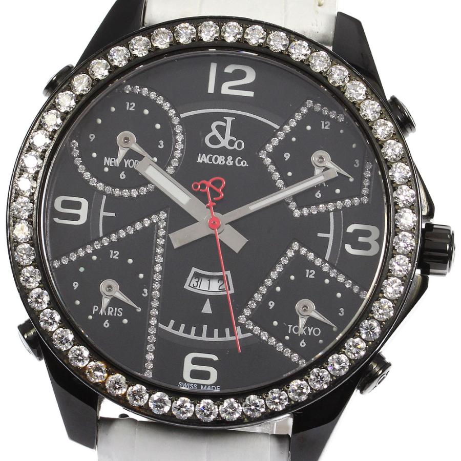 ジェイコブ JACOB&Co. 5タイムゾーン ダイヤベゼル 腕時計 クォーツ 楽天市場】【JACOB&CO】ジェイコブ 5タイムゾーン ダイヤベゼル 40mm