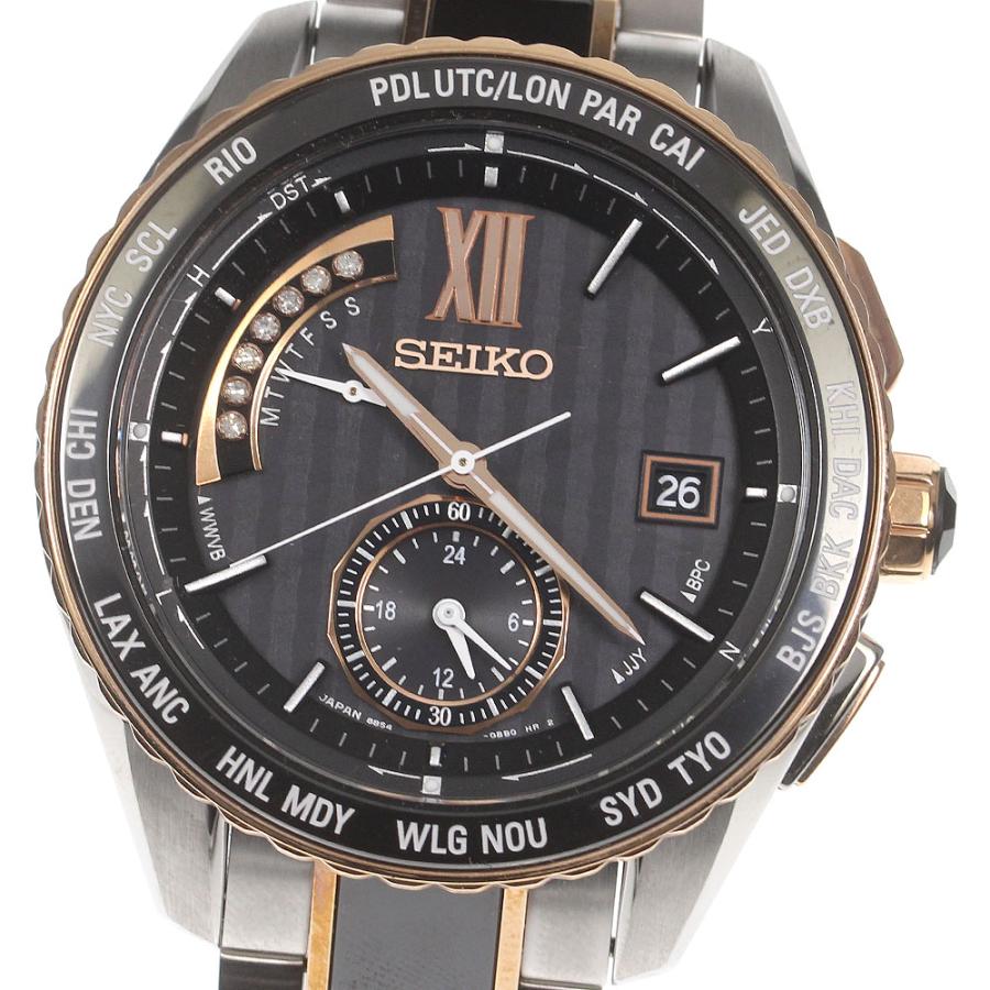 ☆箱・保証書付きセイコー ブライツ 8B54-0AW0 ソーラー電波 SAGA146