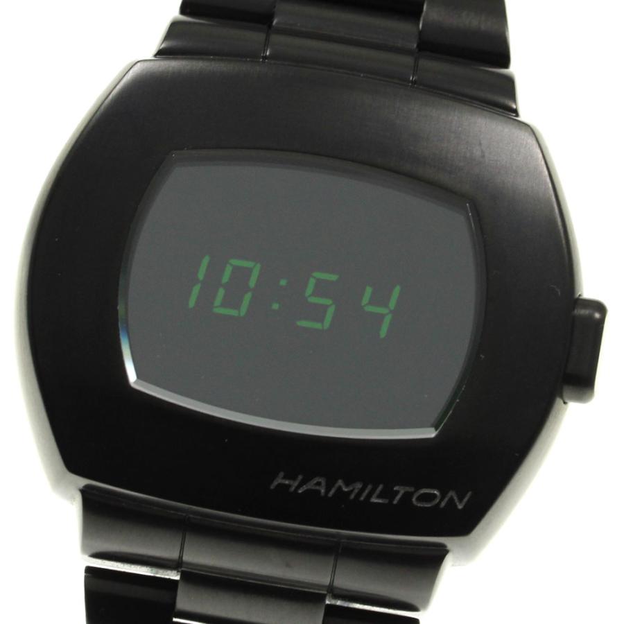 極美品　ハミルトン　PSR ブラック　箱付き　定価155000円 HAMILTON（ハミルトン） ☆美品☆箱・保証書付き【HAMILTON