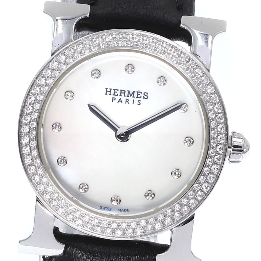 HERMES（エルメス） 【HERMES】エルメス Hウォッチ ロンド 12P ダイヤ 