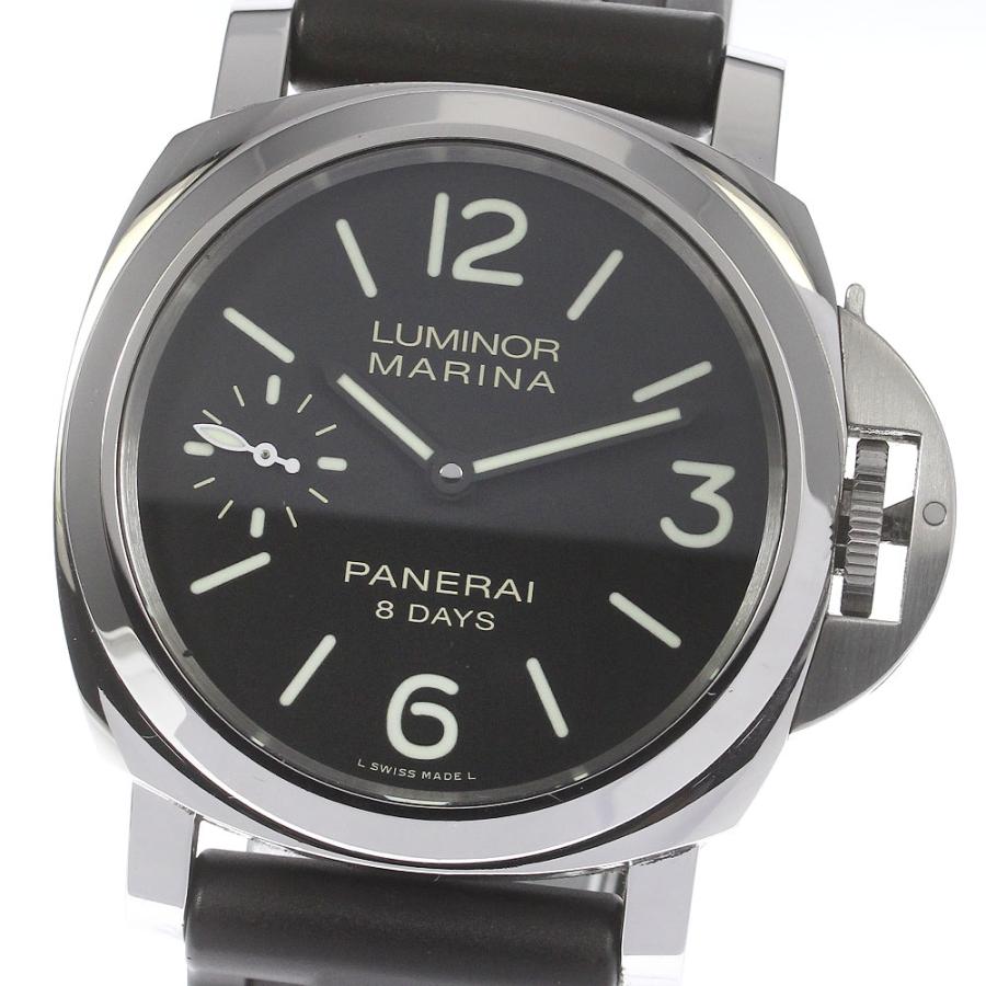OFFICINE PANERAI ☆良品【PANERAI】パネライ ルミノール マリーナ 8デイズ 44mm PAM00510 手巻き メンズ ...