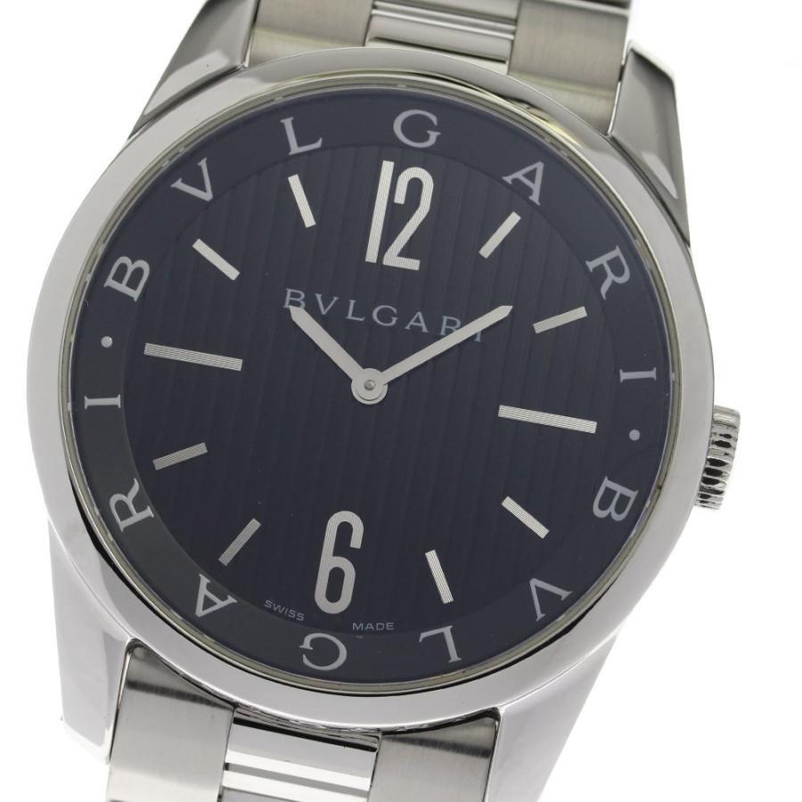 BVLGARI ☆良品【BVLGARI】ブルガリ ソロテンポ ST42S クォーツ メンズ 