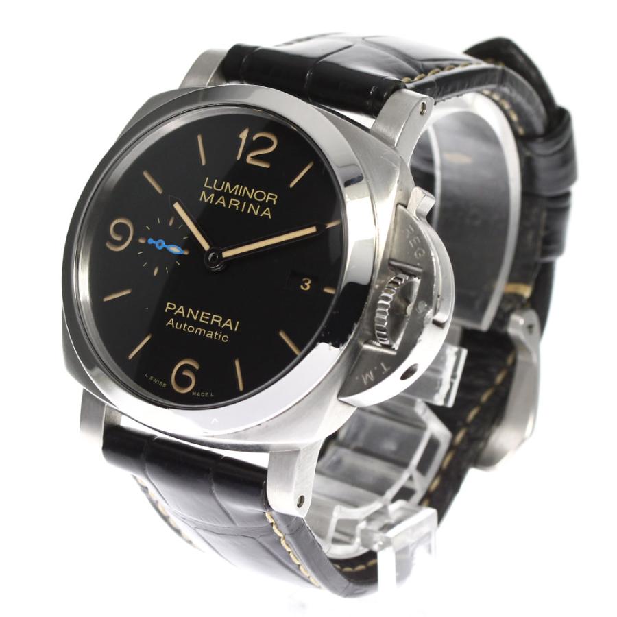 パネライ PANERAI PAM01312 ルミノール マリーナ 1950 3DAYS アッチャイオ 自動巻き メンズ 箱・保証書付き_715518【ev10】｜closer0510｜03