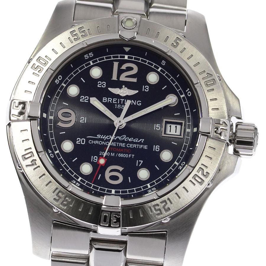 ブライトリング 訳あり BREITLING スーパーオーシャン デイト A17390 