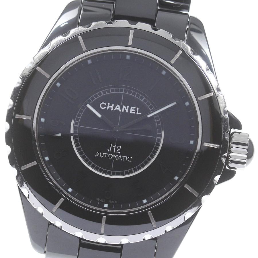 【CHANEL】シャネル J12 インテンスブラック H3829 自動巻き メンズ_715650【ev15】 CHANEL（シャネル） 【CHANEL】シャネル J12 インテンスブラック H3829