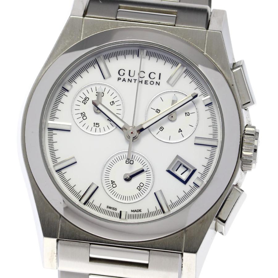 美品 グッチ GUCCI パンテオン YA115407 男女兼用 楽天市場】グッチ GUCCI 腕時計 パンテオン YA115407 メンズ