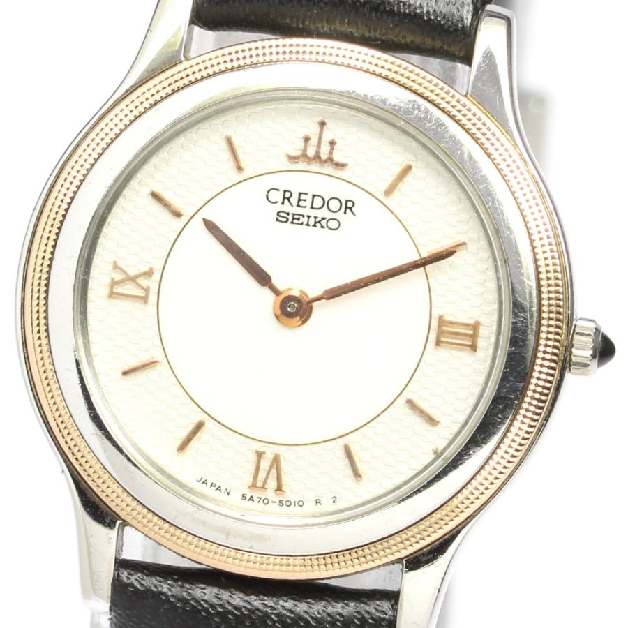 稼働品★SEIKO　セイコークレドール　クオーツ　レディース時計　5A70 SEIKO（セイコー） ☆保証書付き【SEIKO】セイコー クレドール 5A70