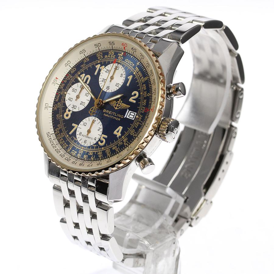 ブライトリング（BREITLING） 【BREITLING】ブライトリング オールドナビタイマー クロノグラフ D13022 自動巻き メンズ ...