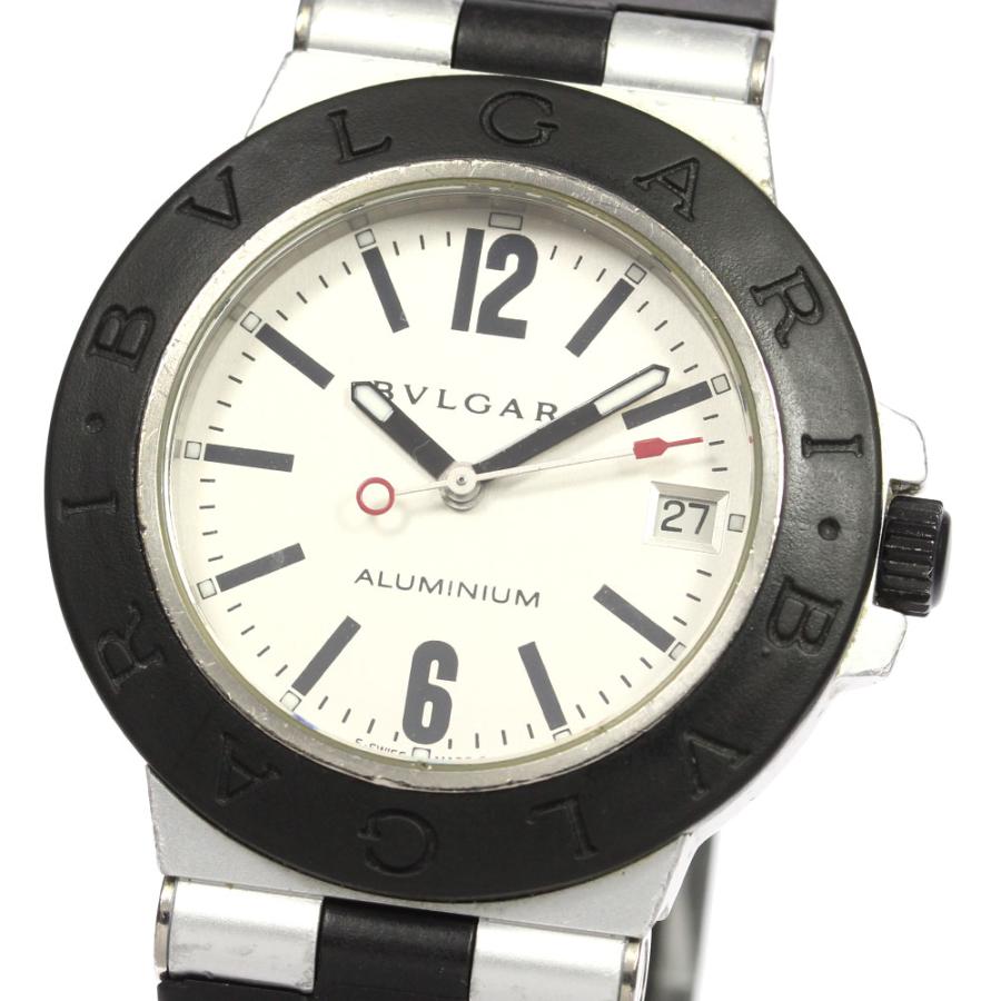 ☆訳あり☆保証書付き【BVLGARI】ブルガリ アルミニウム デイト AL38TA 
