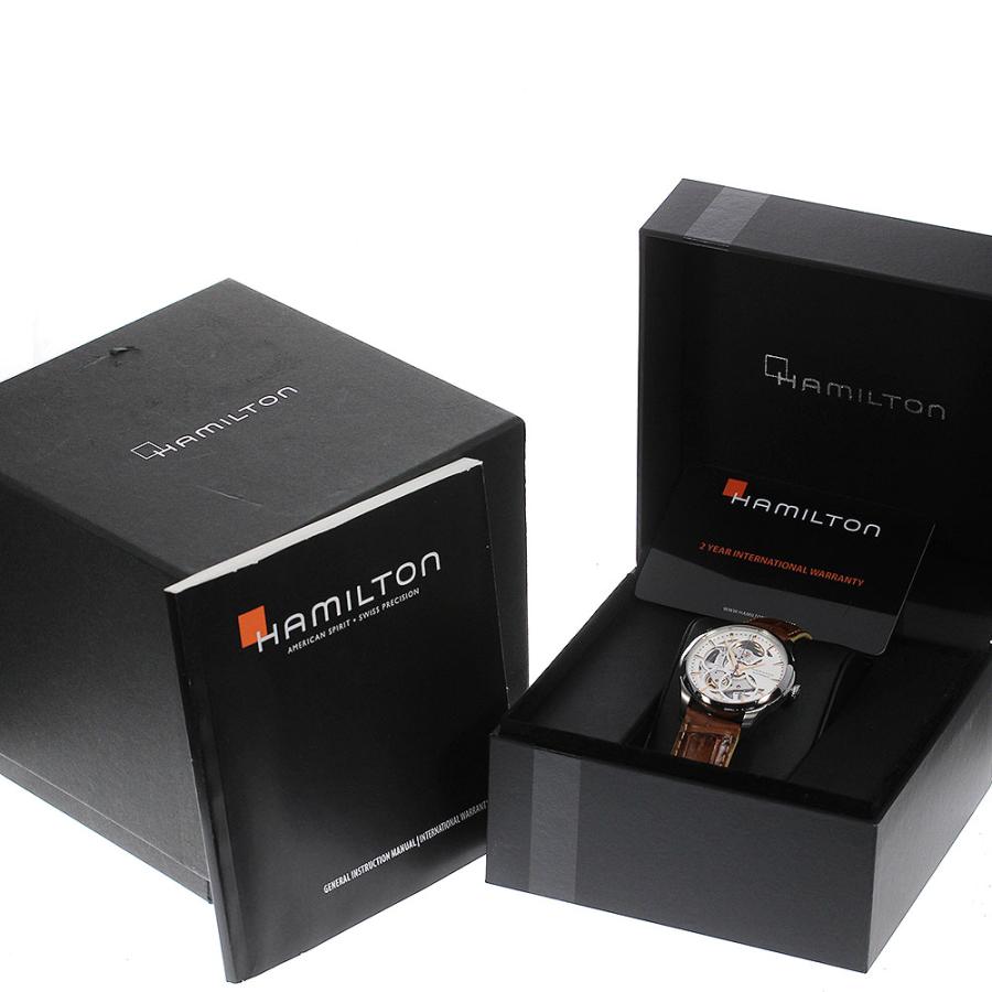 ☆良品★保証書付き【HAMILTON】ハミルトン ジャズマスター スケルトン H324050 自動巻き メンズ_694060 HAMILTON（ハミルトン） ☆箱・保証書付き【HAMILTON】ハミルトン