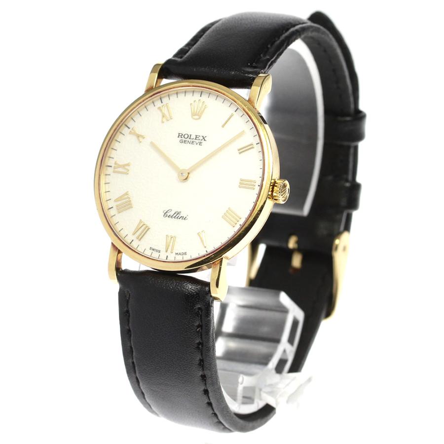 【ROLEX】ロレックス チェリーニ K18YG Cal.1601 ホリコン文字盤 E番 5112 手巻き メンズ_718133【ev10】 ROLEX（ロレックス） 【ROLEX】ロレックス チェリーニ K18YG Cal.1601
