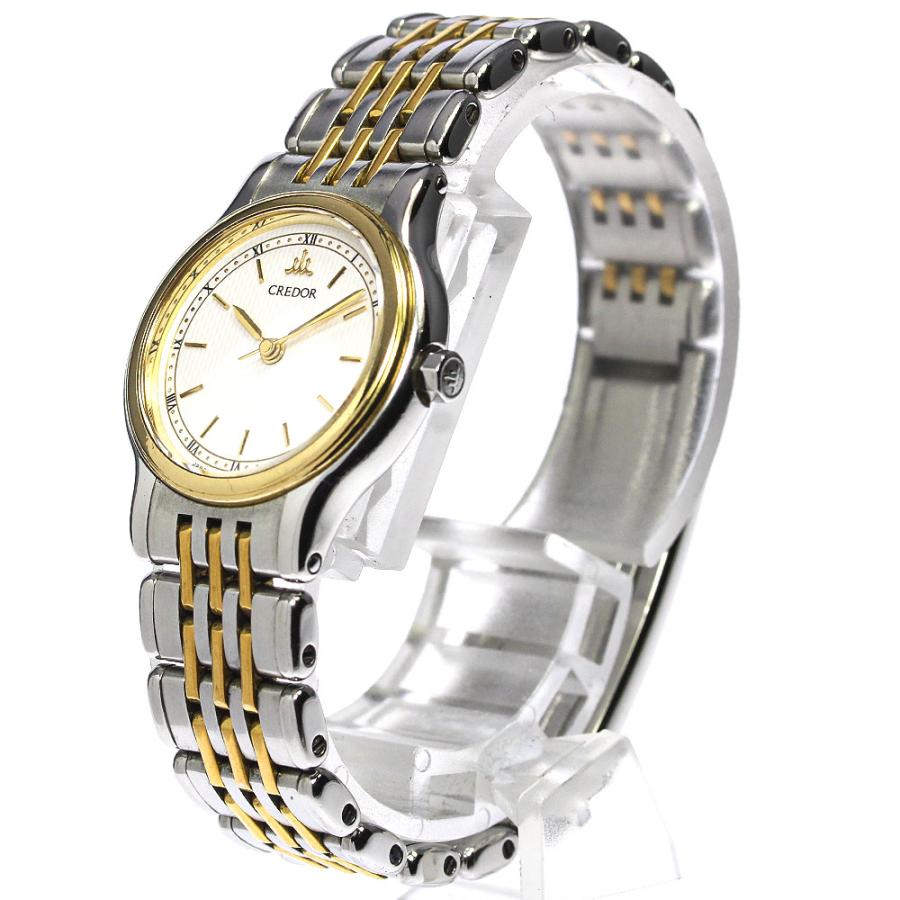 セイコー クレドール 18KT ベゼル 7371-0090 クォーツ レディース SEIKO（セイコー） 【SEIKO】セイコー クレドール K18YGベゼル 7371