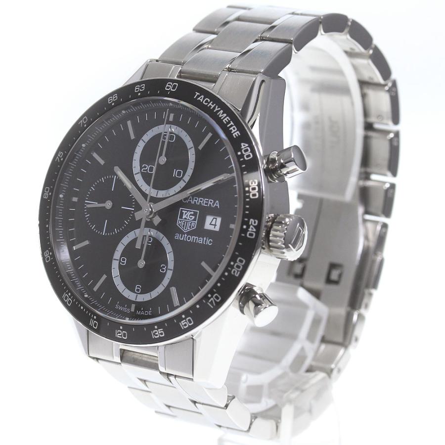 TAG HEUER ☆良品 【TAG HEUER】タグホイヤー カレラ クロノグラフ CV2010-4 自動巻き メンズ_719636 ...