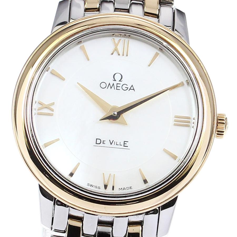 OMEGA ☆保証書付き【OMEGA】オメガ デビル プレステージ YGコンビ  