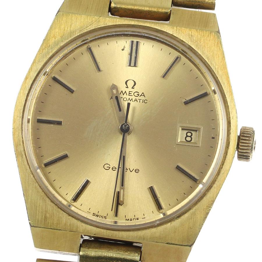 箱付き OMEGA オメガ ジュネーブ ラウンド レディース 腕時計 自動巻き