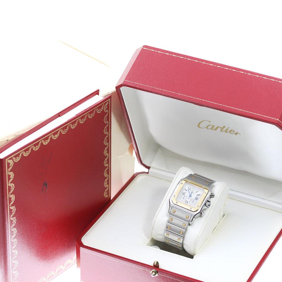 【超美品】Santos de Cartier カフスリンスクス(保証書あり すぐ届く! 【Cartier】 サントス ドゥ カルティエ カフス 関税込