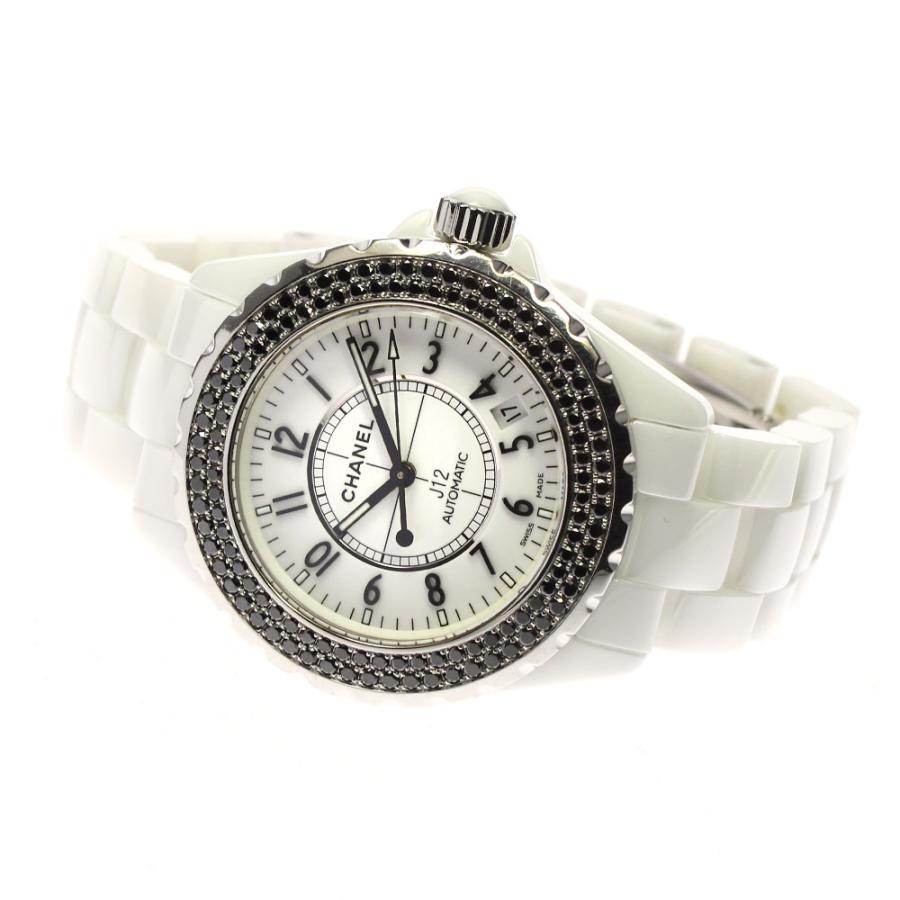 CHANEL ☆良品 ☆保証書付き【CHANEL】シャネル J12 ブラックダイヤ  