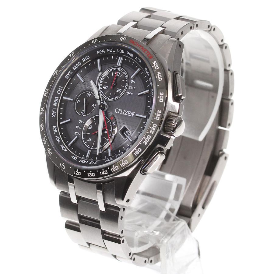 ★箱付き【CITIZEN】シチズン アテッサ エコドライブ H804-T022855/AT8144-51E ソーラー電波 メンズ_722605【ev10】 CITIZEN（シチズン） ☆箱付き【CITIZEN】シチズン アテッサ エコ