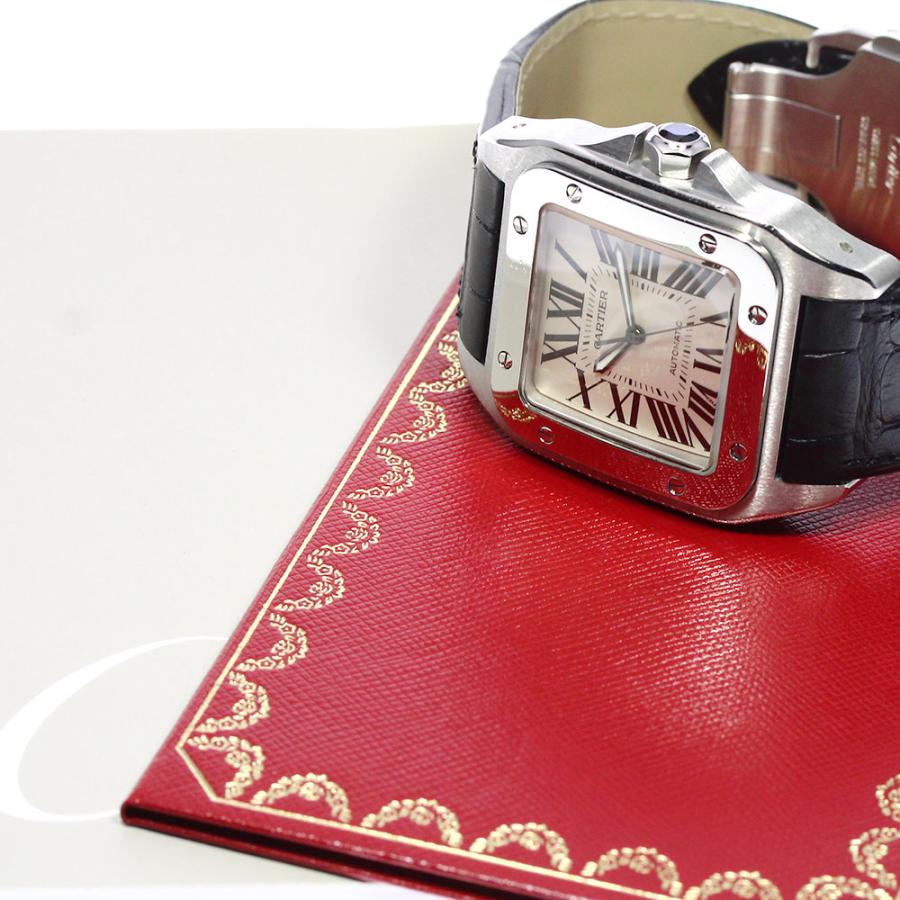 カルティエ CARTIER W20073X8 サントス100LM 自動巻き Cartier（カルティエ） ☆保証書付き【CARTIER】カルティエ サントス