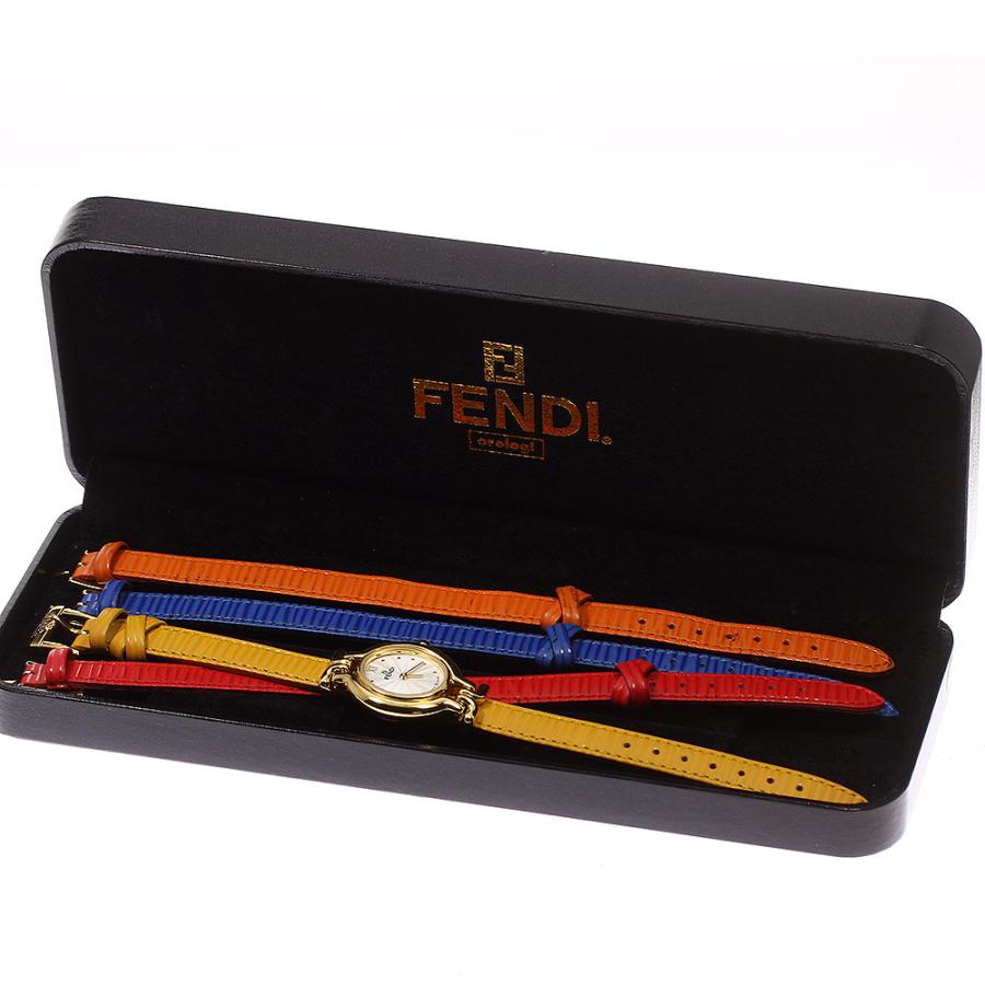 人気！FENDI クォーツ式 カラーチェンジベルト 640L FENDI ☆内箱付き【FENDI】フェンディ チェンジベルト 640L