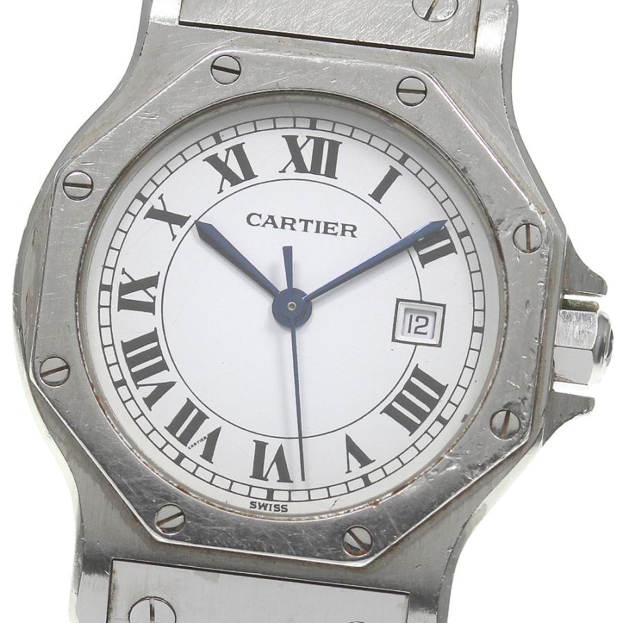 Cartier（カルティエ） 訳あり サントスオクタゴンLM デイト 自動巻き