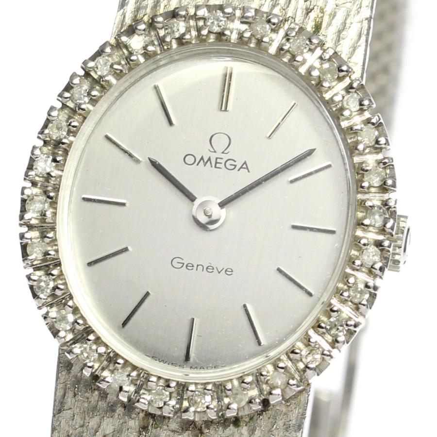 オメガ ジュネーブ 手巻き式 ベゼルダイヤ レディース腕時計 OMEGA 【OMEGA】オメガ ジュネーブ ダイヤベゼル Cal.不明 5110411 手