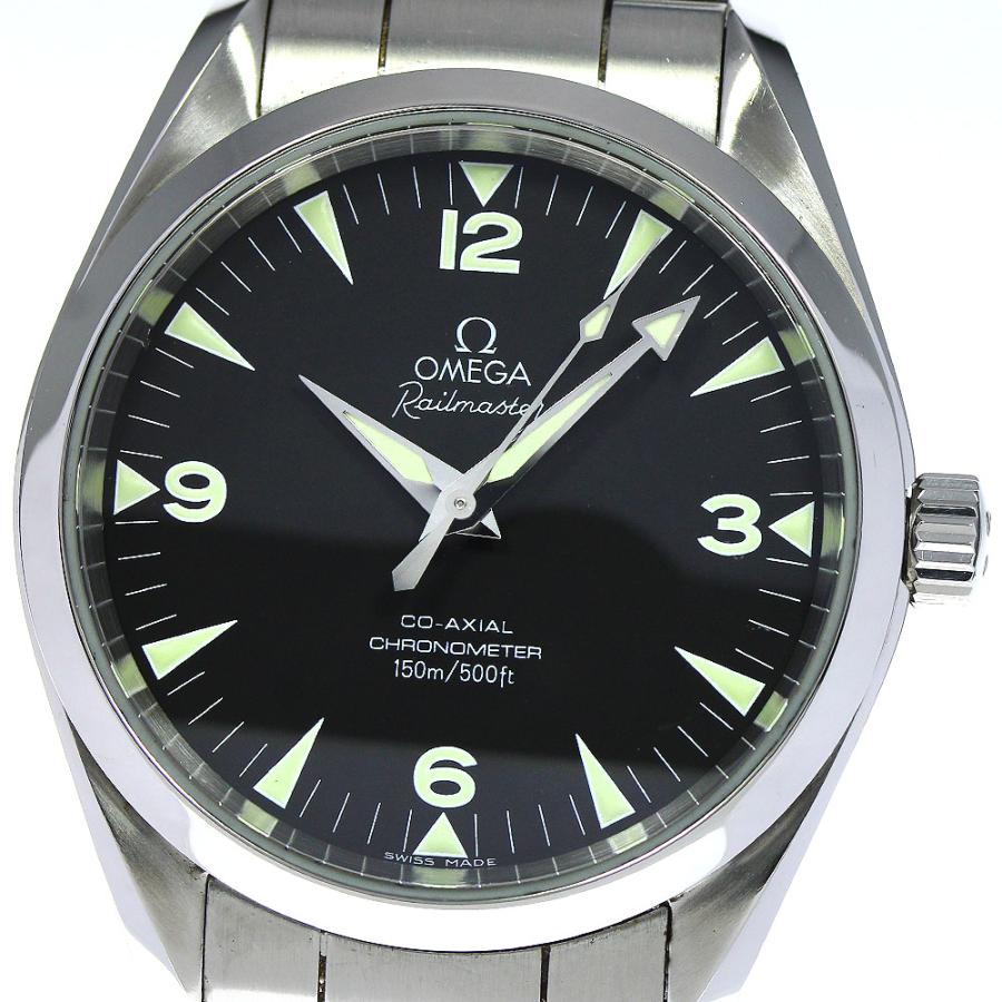 オメガ　ランチェロ　レイルマイスター ミリタリー　手巻きメンズ腕時計　稼働品 OMEGA（オメガ） ☆良品 【OMEGA】オメガ レイルマスター クロノ