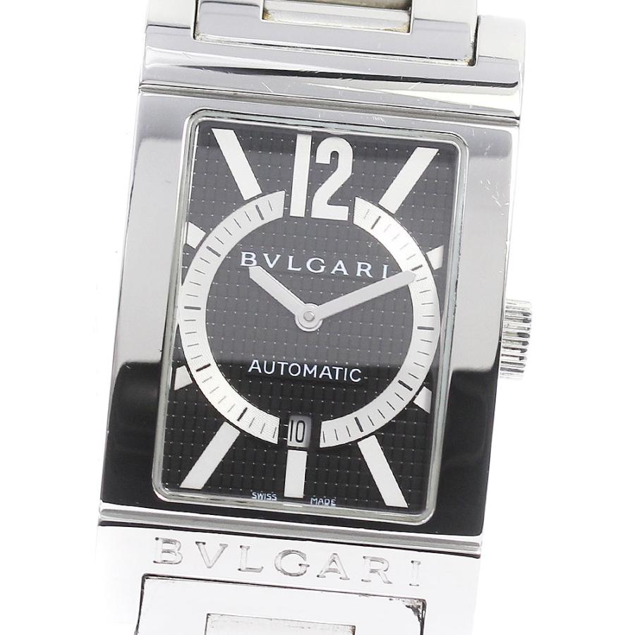 ☆箱・保証書付き【BVLGARI】ブルガリ レッタンゴロ デイト 