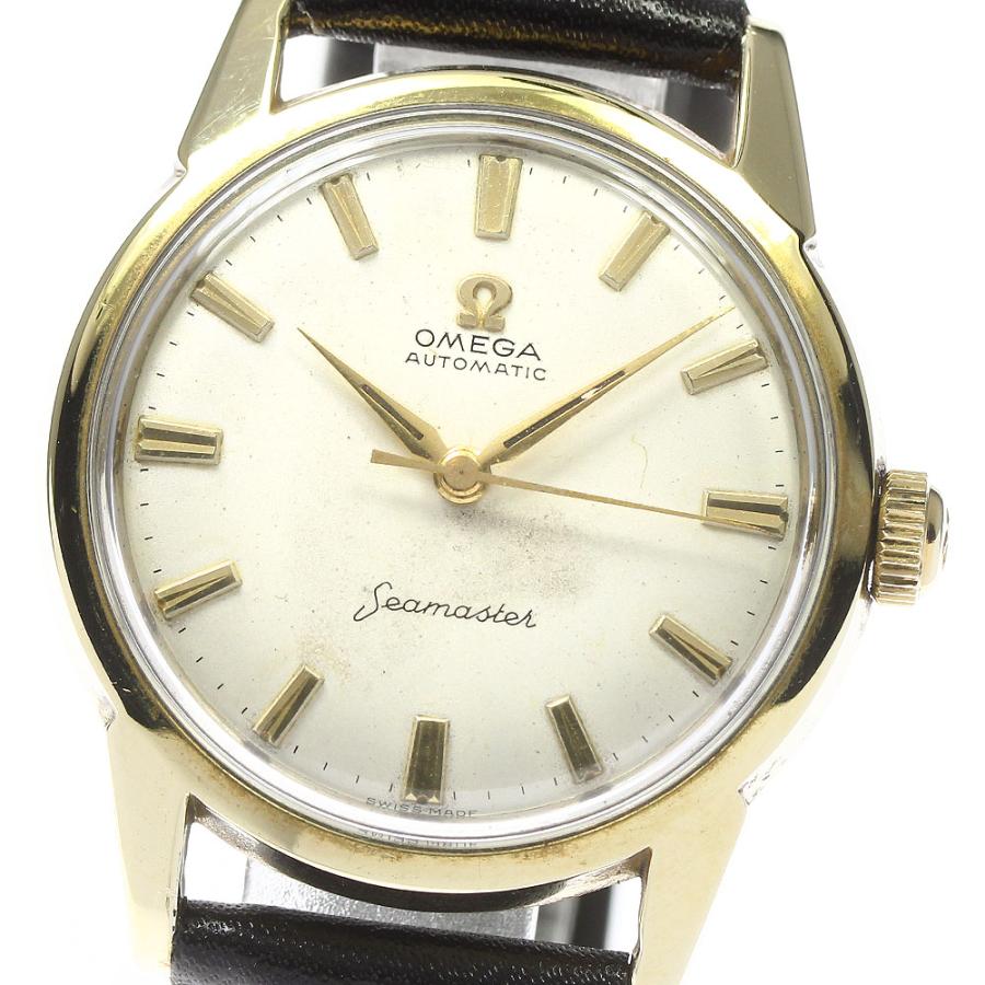 ビンテージ OMEGA オメガ シーマスター ゴールド 自動巻き オメガ シーマスター 希少 Cal.591搭載 18KYG 金無垢 オートマチック