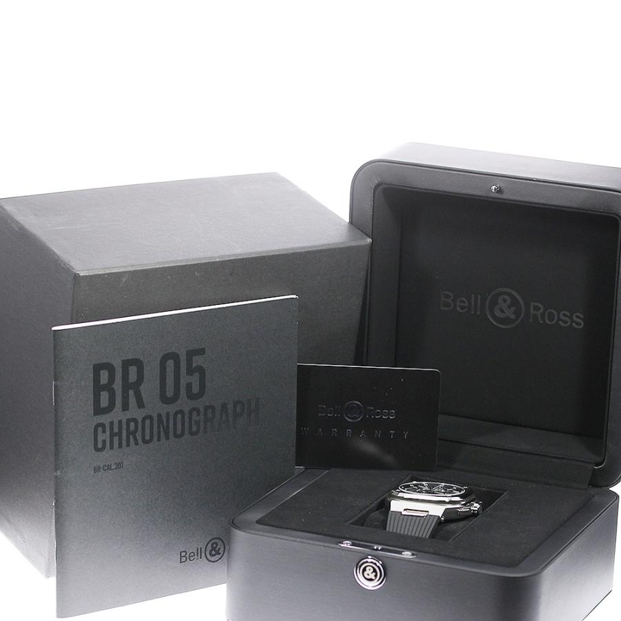 ★箱・保証書付き【Bell＆Ross】ベル＆ロス BR05 クロノ ブラックスティール BR05C-BL-ST/SRB 自動巻き メンズ_731534【ev10】｜closer0510｜02