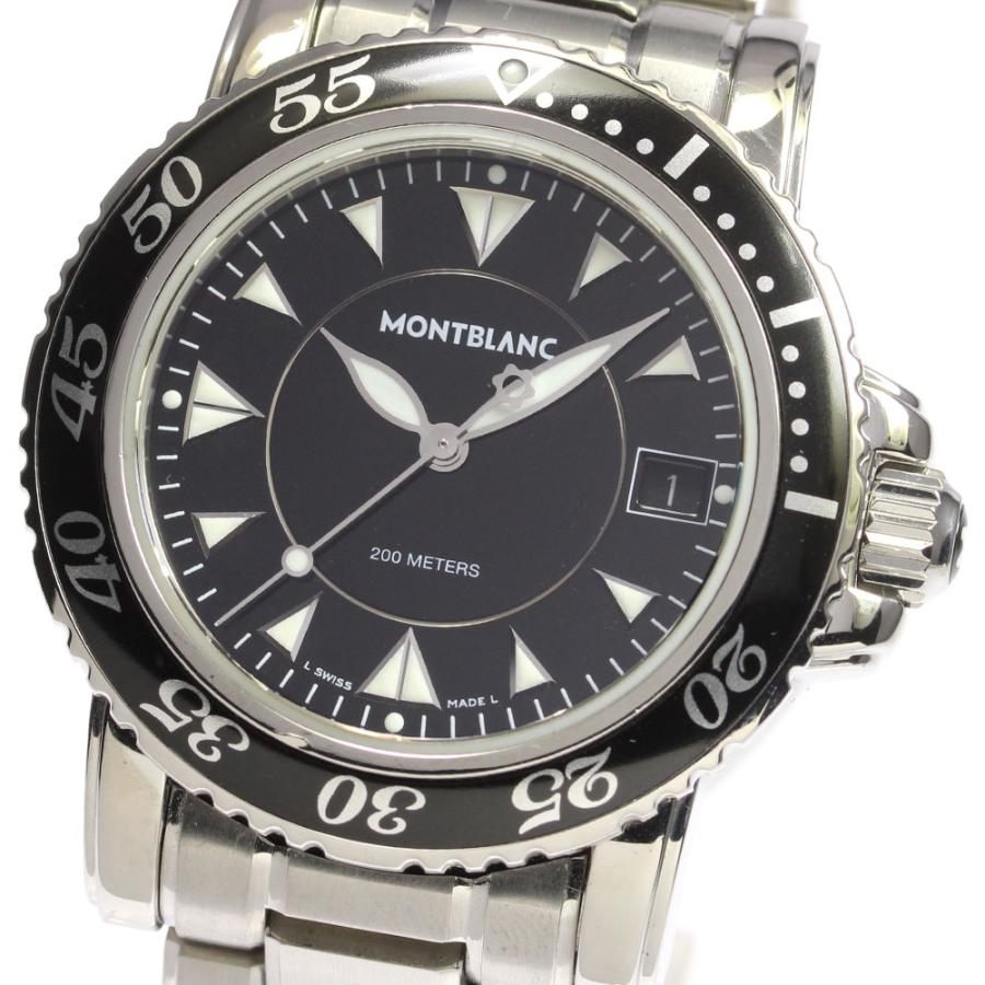 MONTBLANC モンブラン　7037　マイスターシュテュックデイト　クオーツ MONTBLANC（筆記具、時計） ☆良品 【MONTBLANC】モンブラン