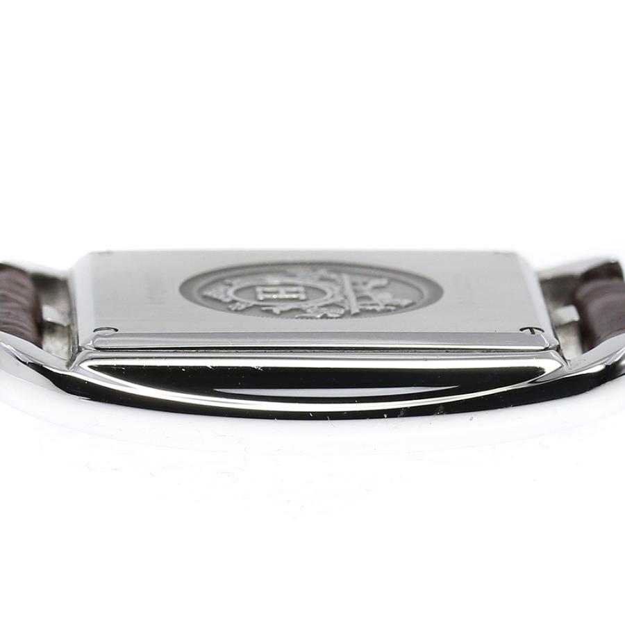 HERMES ☆美品 ★箱・保証書付き【HERMES】エルメス ケープコッド デイト CC2.710 クォーツ メンズ_732205 ...