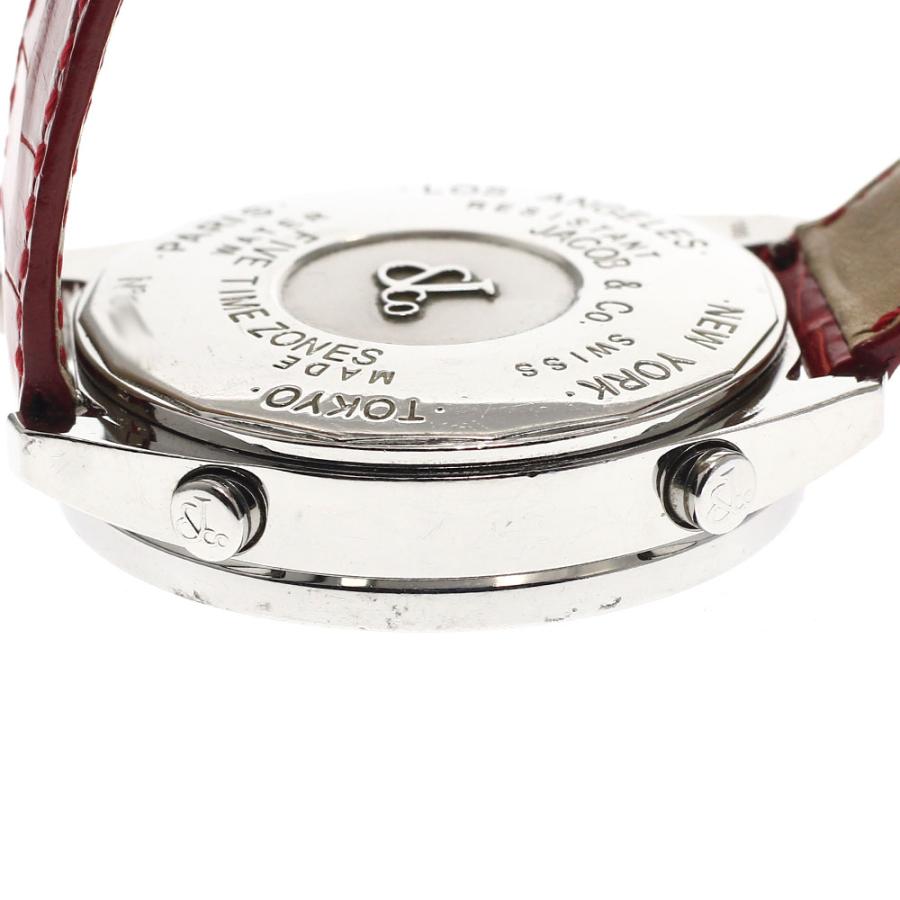ジャンク ジェイコブ JACOB&CO 5タイムゾーン デイト ダイヤベゼル クォーツ メンズ _732353 JACOB&CO（ジェイコブ） ジャンク JACOB&CO 5タイムゾーン デイト