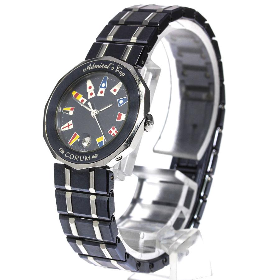 CORUM コルム C 39.610.30V50B アドミラルズ 腕時計 SS SS レディース [中古] CORUM】コルム『アドミラルズカップ ガンブルー』39.610.30 V050