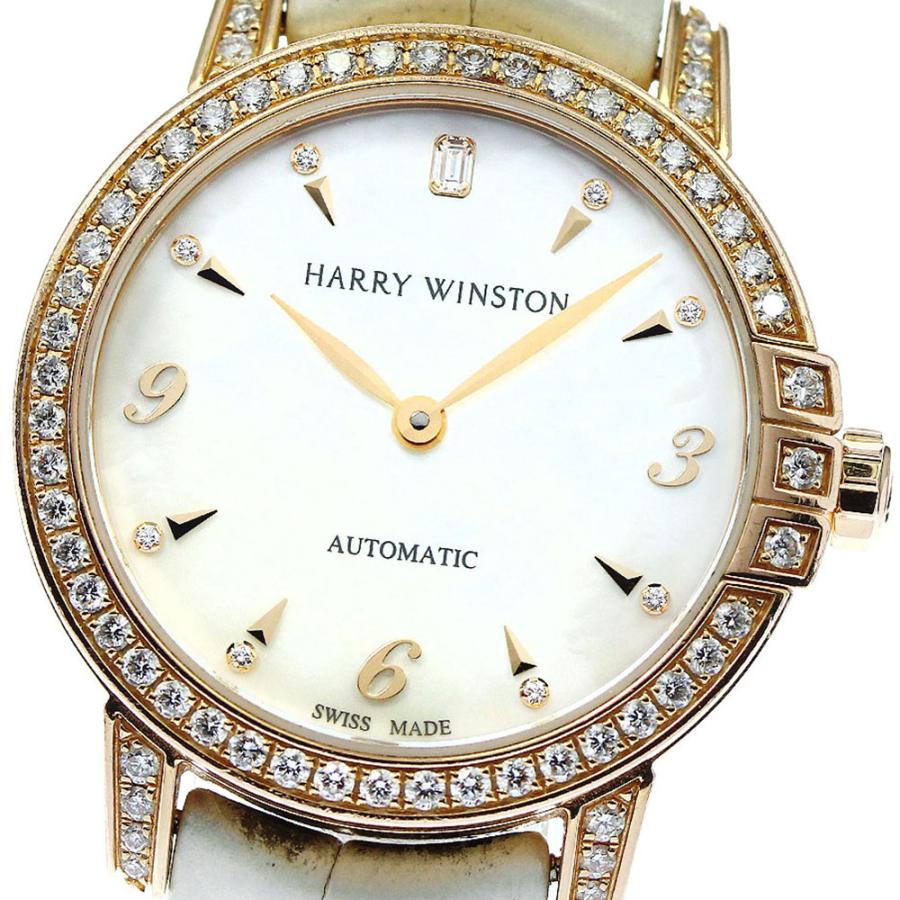 【HARRY WINSTON】ハリーウィンストン ミッドナイト K18RG ダイヤベゼル MIDAHM29RR001 自動巻き レディース_732444 HARRY WINSTON】ハリーウィンストン ミッドナイト K18RG ダイヤベゼル