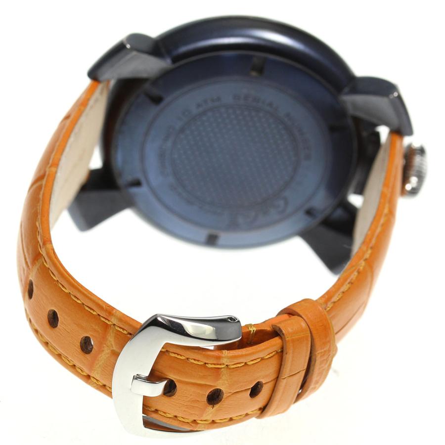 ガガミラノ　マヌアーレクロノ48MM 5050.8 GaGa MILANO ガガミラノ マヌアーレ ハーフD ブラック