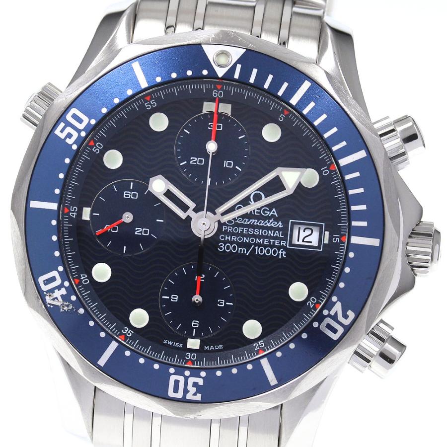 ★保証書付き【OMEGA】オメガ シーマスター300 クロノグラフ 2599.80 自動巻き メンズ_735263 OMEGA（オメガ） ☆保証書付き【OMEGA】オメガ シーマスター300 クロノ