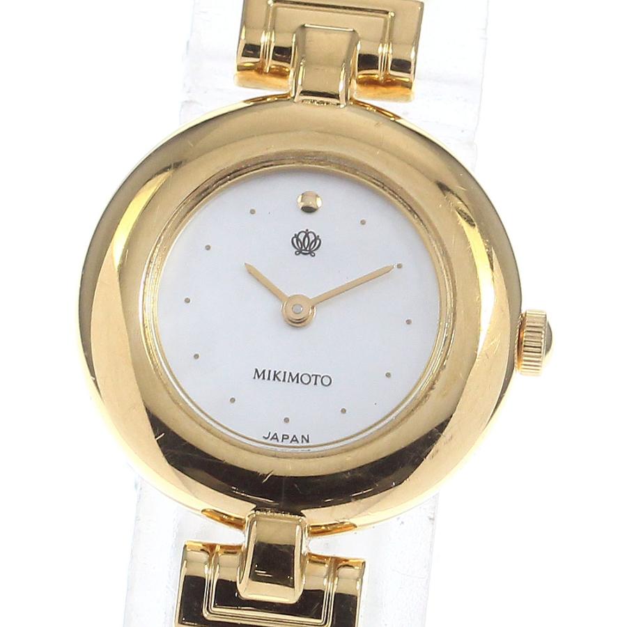 MIKIMOTO】ミキモト 2重パールウォッチ 4N20-0941 クォーツ レディース 