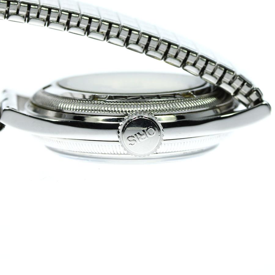 【美品】オリス ポインターデイト 自動巻き【7400B】純正尾錠【稼働品】メンズ 訳あり品】オリス ビッグクラウン ポインターデイト 自動巻き