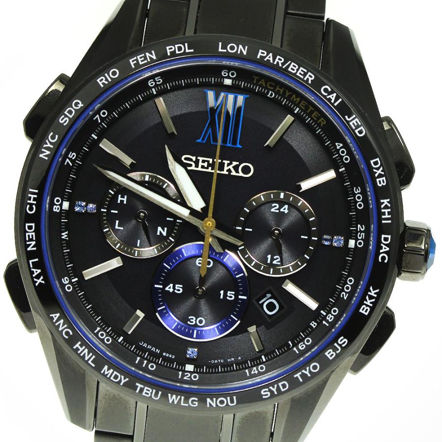 セイコー ブライツ クリスマス 限定SAGA227 美品 ブライツ ワールドタイム・ソーラー電波「FLIGHT EXPERT」 2016