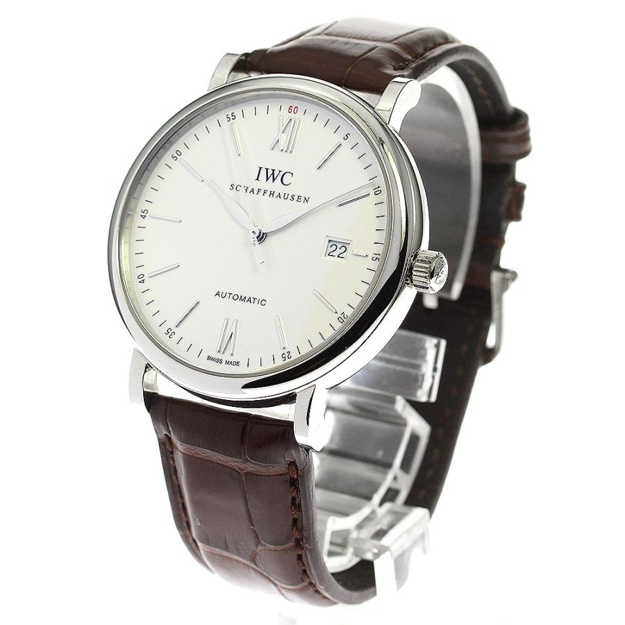 ☆良品 ★箱付き【IWC SCHAFFHAUSEN】IWC ポートフィノ デイト IW356501 自動巻き メンズ_735621【ev10】｜closer0510｜03