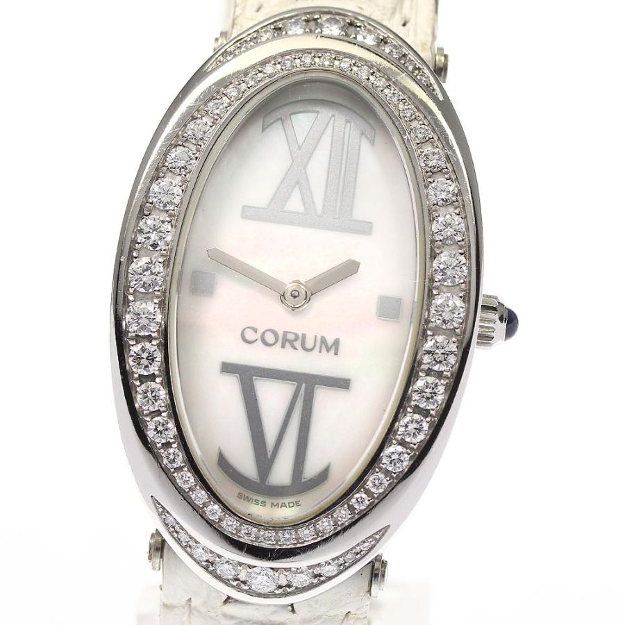 ★保証書付き【CORUM】コルム オーバル ダイヤベゼル 137.410.47 クォーツ レディース_735750 CORUM（コルム） ☆保証書付き【CORUM】コルム オーバル ダイヤベゼル