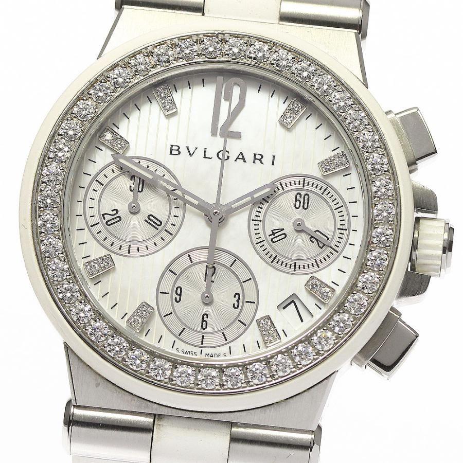 ブルガリ BVLGARI DG35SVCH ディアゴノ スポーツ ダイヤベゼル クロノ