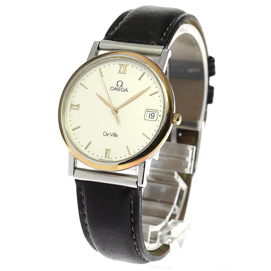 オ*ン様 オメガ　ビンテージ　デビル　デイト　ゴールド　クォーツメンズ腕時計　稼 OMEGA オメガ DE VILLE デビル 腕時計 ヴィンテージ