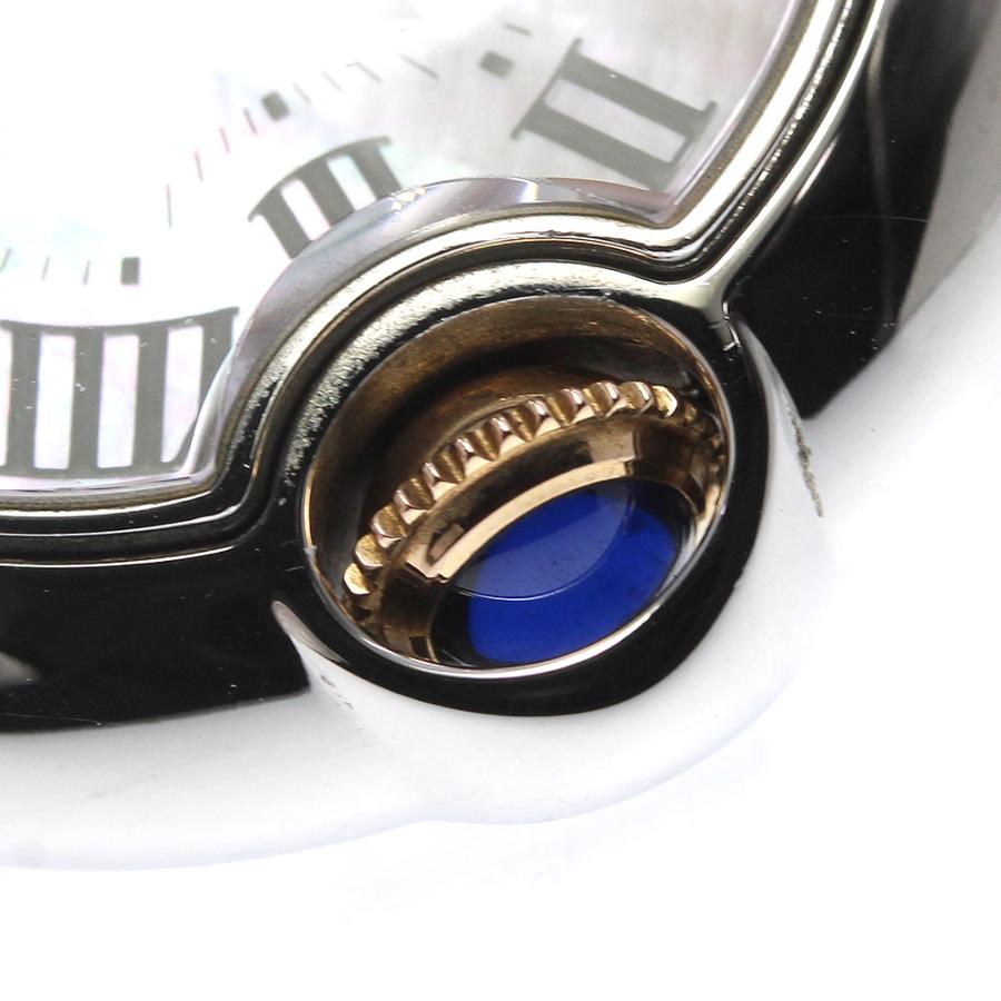 ☆良品 【CARTIER】カルティエ バロンブルーSM コンビ W6920034 クォーツ レディース_736260【ev10】｜closer0510｜04