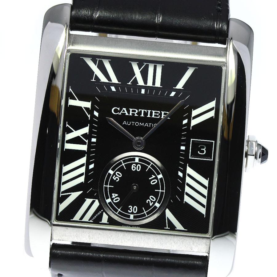 ☆良品 【CARTIER】カルティエ タンクMC LM デイト スモールセコンド