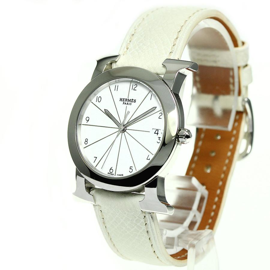 合馬 HERMES エルメス HR1.510 Hウォッチ ロンド 腕時計 HERMES 【HERMES】エルメス Hウォッチ ロンド デイト HR1.510