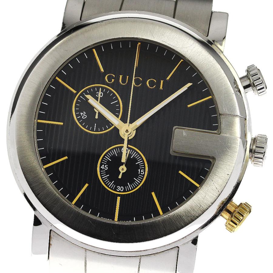 ジャンク品GUCCI クロノグラフ 腕時計