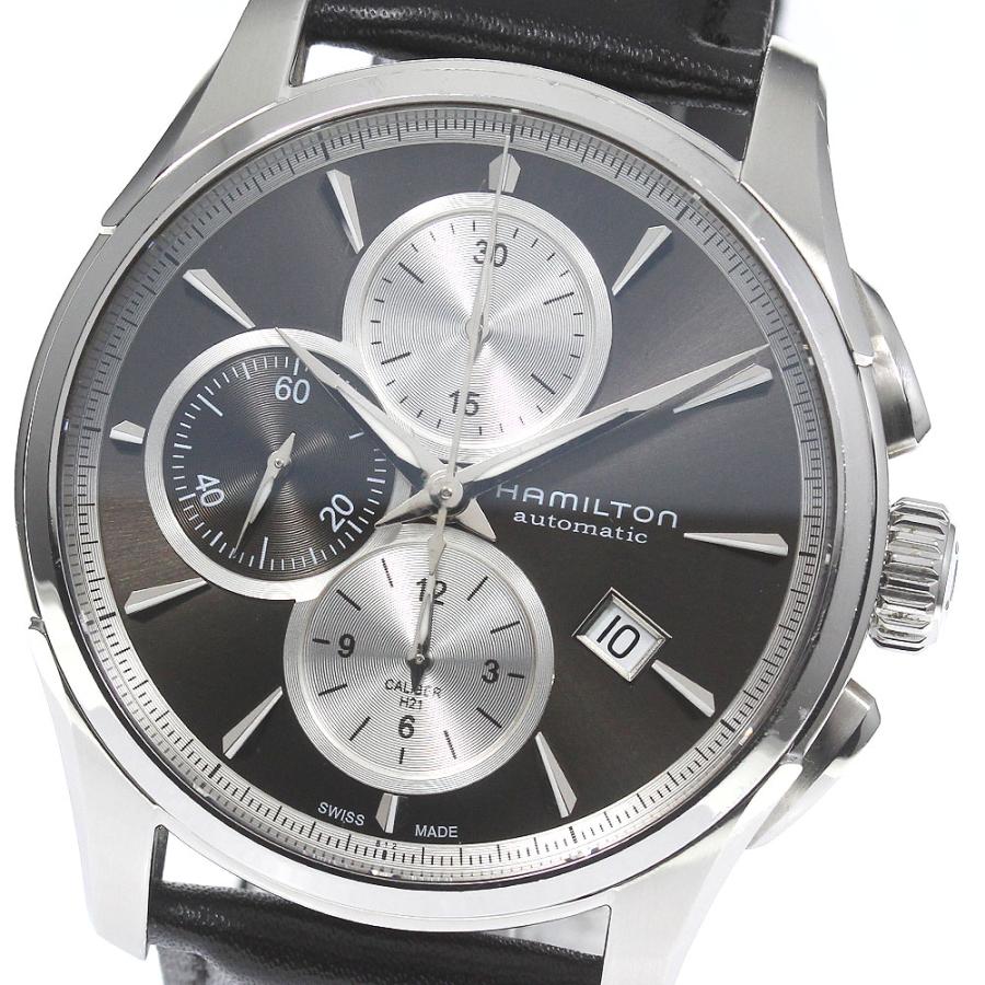 HAMILTON / ジャズマスター/クロノデイト/自動巻腕時計/アナログ/ステンレス/BLK/SLV/H325961// HAMILTON（ハミルトン） HAMILTON H325961 ジャズマスター クロノ